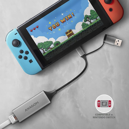 ADE-TXCA Karta sieciowa Gigabit Ethernet adapter, USB-C (USB-A redukcja) 3,