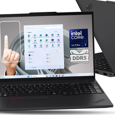 LAPTOP Lenovo ThinkPad T16 G3 Ultra 7 32GB 1TB SSD FHD+ TOUCH BLK FP W11P
