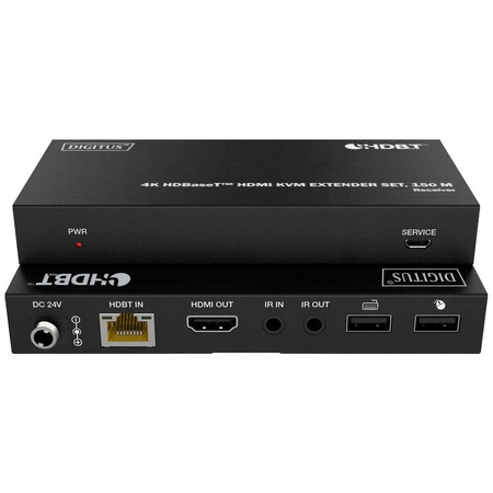 Przedłużacz/Extender HDMI 4K 60Hz 150m po skrętce Cat.6A/7/8 HDBaseT,