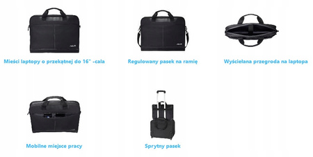 ASUS Torba na notebooka 16 Nereus czarna