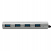 LOGILINK Hub 4xUSB 3.1, USB-C, aluminiowa obudowa