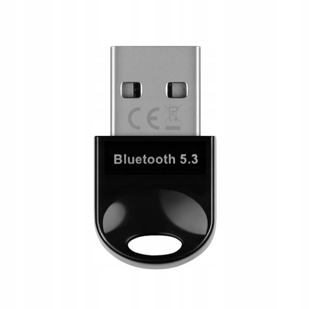 Adapter komputerowy USB Bluetooth 5.3 + EDR Dual Mode, 3 Mb/s, zasięg 20m,