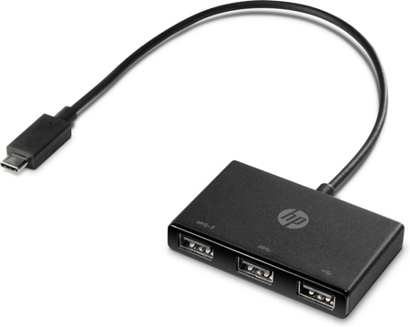 HP INC. USB-C to 3 USB-A Hub Z6A00AA