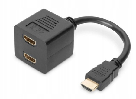 Kabel rozdzielacz/splitter HDMI HighSpeed 1080p 24Hz FHD Typ HDMI A/2xHDMI