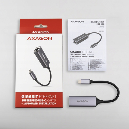 AXAGON ADE-TRC Karta sieciowa Gigabit Ethernet adapter, USB-C 3.2 Gen 1,,,