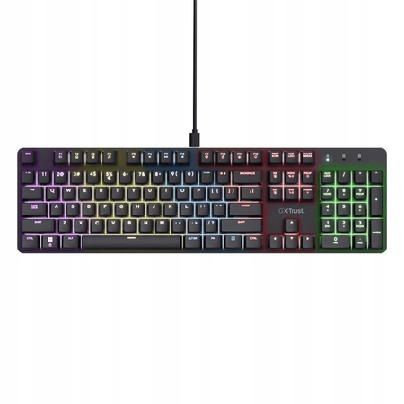 TRUST Klawiatura mechaniczna GXT 871 Zora US RGB
