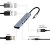 GEMBIRD Adapter USB-C 5w1, PD, HDMI, Audio, USB 3.1, USB 2.0