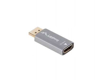 LANBERG Adapter Displayport(M)- HDMI(F)8K srebrny