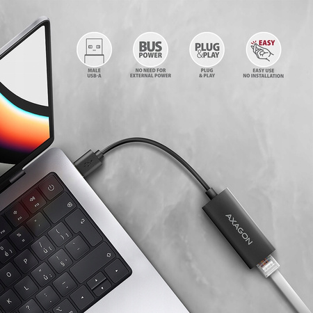 ADE-AR Karta sieciowa Gigabit Ethernet adapter, USB-A 3.2 Gen 1, instalacja