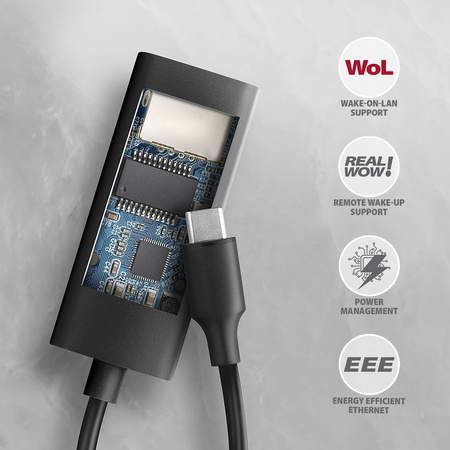 AXAGON ADE-ARC Karta sieciowa Gigabit Ethernet adapter, USB-C 3.2 Gen 1,