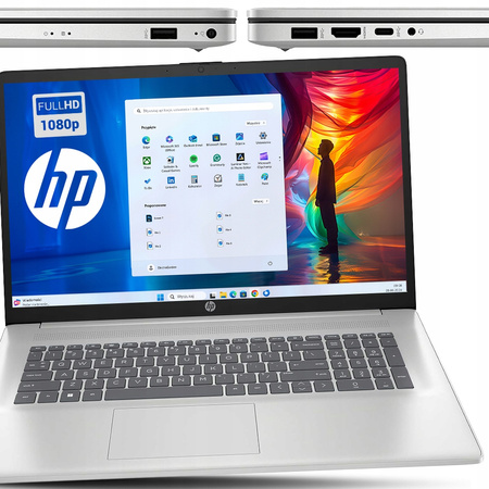NOWOCZESNY LAPTOP HP 17 Intel Core i5-1334 16GB DDR4 512SSD HD USB-C W11