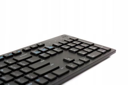 Klawiatura multimedialna KB216 US International (QWERTY) - czarna (RTL BOX)
