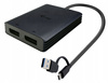 I-TEC Adapter Video USB-A/USB-C Dual 4K/60 Hz DisplayPort