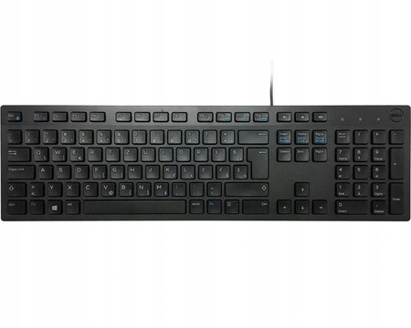 Klawiatura multimedialna KB216 US International (QWERTY) - czarna (RTL BOX)