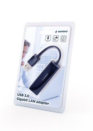 GEMBIRD Adapter USB 3.0 LAN Gigabit RJ-45