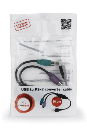 GEMBIRD Adapter 2xPS2->USB mysz + klawiatura