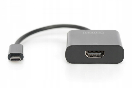 Adapter graficzny HDMI 4K 30Hz UHD na USB 3.1 Typ C, z audio, czarny, dł.