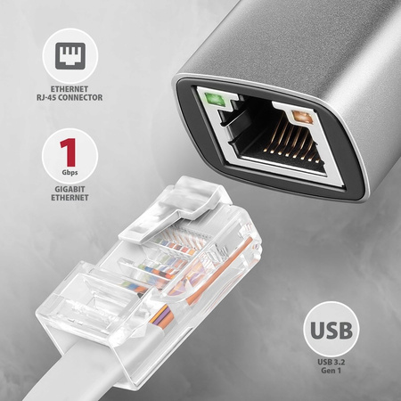 ADE-TXCA Karta sieciowa Gigabit Ethernet adapter, USB-C (USB-A redukcja) 3,