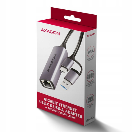 ADE-TXCA Karta sieciowa Gigabit Ethernet adapter, USB-C (USB-A redukcja) 3,