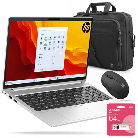 MOCNY Laptop HP EliteBook 650 G10 i5 16GB DDR4 512GB SSD +TORBA +MYSZ +PEN