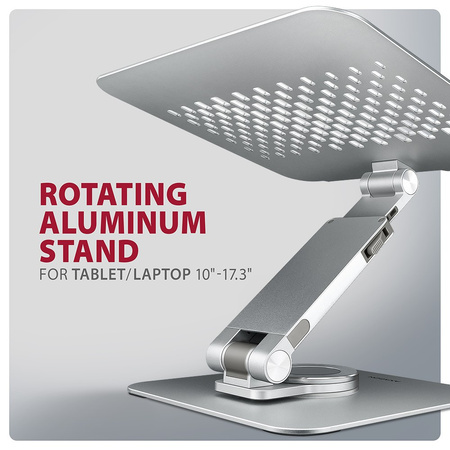AXAGON STND-LR Podstawa do laptopów aluminiowa 10-16'' regulowane kąty,