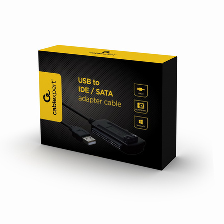 GEMBIRD Adapter USB2.0 do IDE/SATA/2.5'/3.5'z zasilaczem