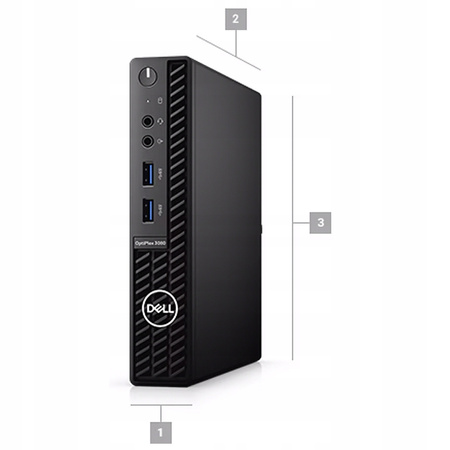 KOMPUTER STACJONARNY DELL OPTIPLEX 3080 MFF i5-10500 8GB DDR4 256SSD W11P