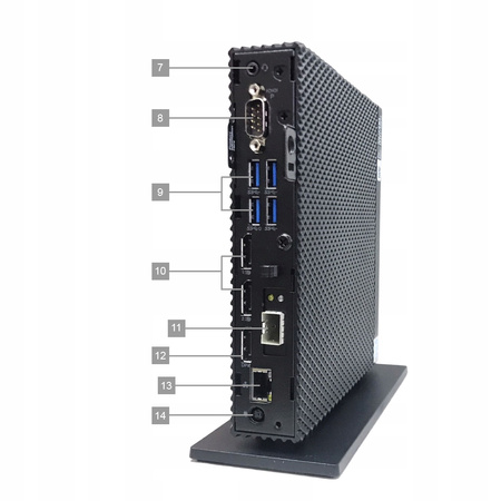 PROFESJONALNY Thin Client Dell Wyse 5070 QUAD 8GB 128SSD USB-C RS232 +STAND