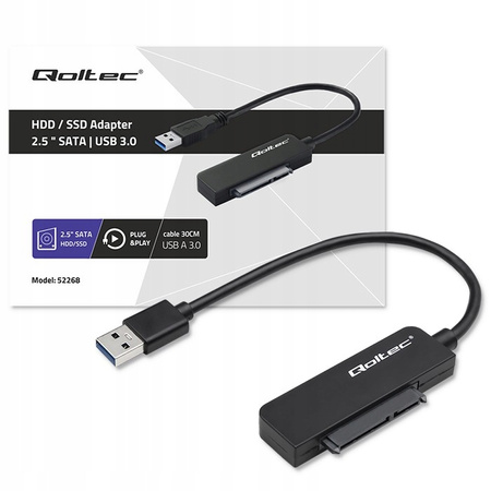 Adapter SATA | Przejściówka na dysk SSD HDD 2.5'' | USB 3.0 | Super|