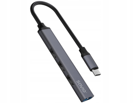 Hub 4 porty USB-C - 3 x USB-A 2.0, 1 x USB-A 3.1 3.1 GEN 1, 5 Gbps, AK-71