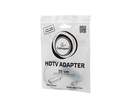 GEMBIRD Adapter MHL(M)->HDMI(F)+ USB Micro(BF)(11 PIN) 16cm