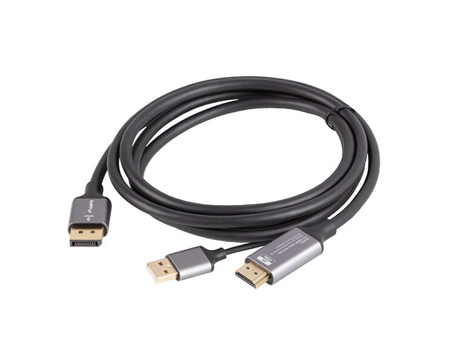 LANBERG Kabel HDMI(M)-Displaypor(M) 1.8M 4K czarny