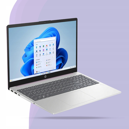 STYLOWY LAPTOP HP 15 INTEL N100 4GB DDR4 256GB SSD FP BLK W11 15.6" HD