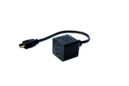 Kabel rozdzielacz/splitter HDMI HighSpeed 1080p 24Hz FHD Typ HDMI A/2xHDMI
