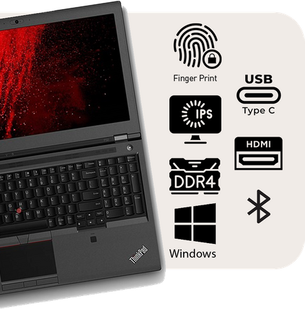 WYDAJNA Stacja robocza Lenovo ThinkPad P53 i7 9GEN 64GB 2TB SSD FHD PODŚ-KL