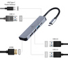 GEMBIRD Adapter wieloportowy USB-C 5w1, PD, HDMI, USB 3.1, USB 2.0x2