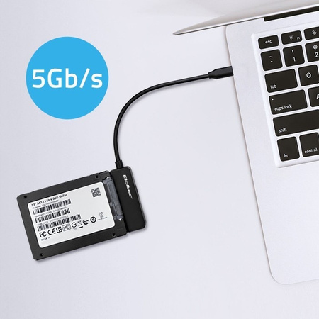 Adapter SATA | Przejściówka na dysk SSD HDD 2.5'' | USB-C | Super speed|