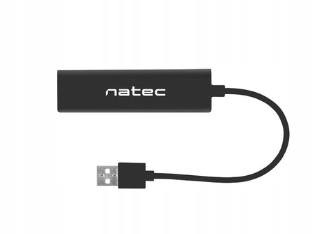 NATEC Hub USB Dragonfly 3 porty USB 2.0 + RJ45