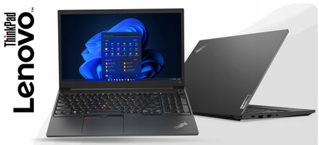 Nowy laptop Lenovo ThinkPad E15 i5-1235 16GB 512GB SSD FHD MAT PODŚ-KL W11Pro