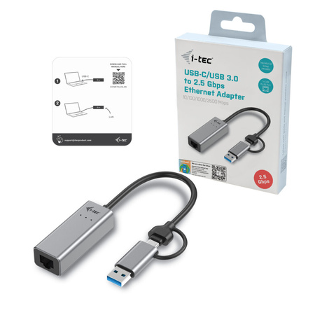 I-TEC USB-C Metal 2.5Gb ps Ethernet Adapter