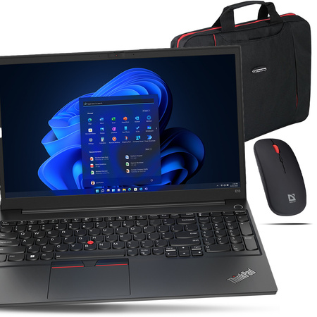 Nowy laptop Lenovo ThinkPad E15 i5-1235 40GB 1TB SSD FHD BLK +TORBA +MYSZ