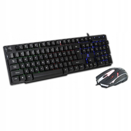 REBELTEC Klawiatura+mysz przewodowa dla graczy OPPRESSOR GAMING