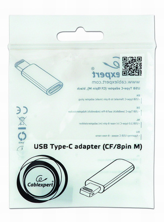 GEMBIRD Adapter USB TYP-C F do lighting 8pin M