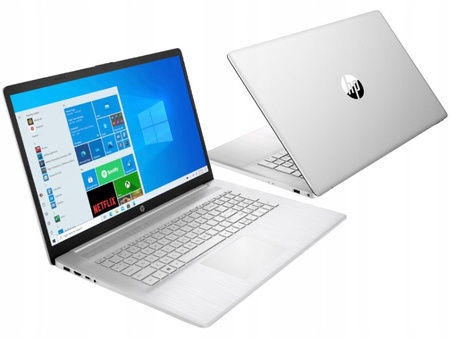 Laptop HP 17 QUAD 8GB 256SSD FULL HD PODŚ-KL USB-C W11