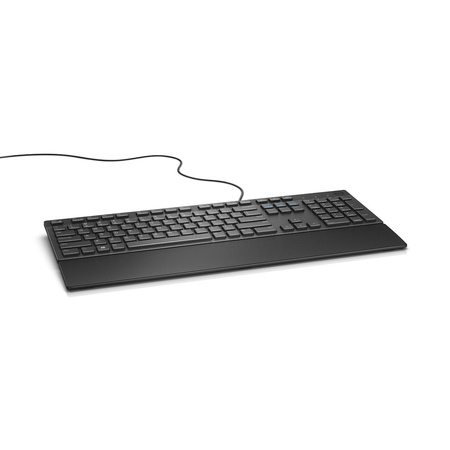 Klawiatura multimedialna KB216 US International (QWERTY) - czarna (RTL BOX)