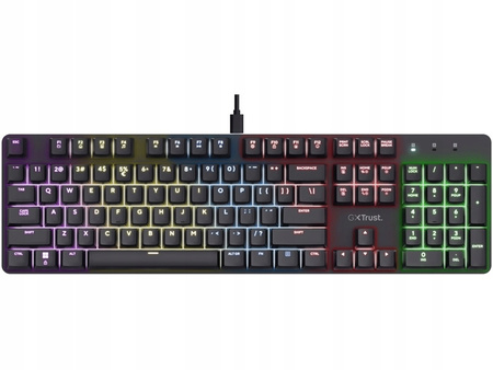 TRUST Klawiatura mechaniczna GXT 871 Zora US RGB