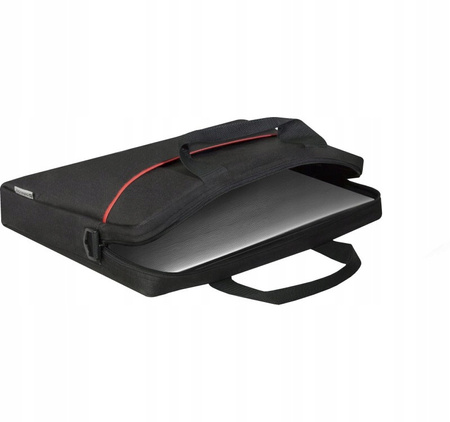 DEFENDER TORBA LITE 15,6 CZARNA WZMOCNIONE BOKI, PLASKI KSZTALT