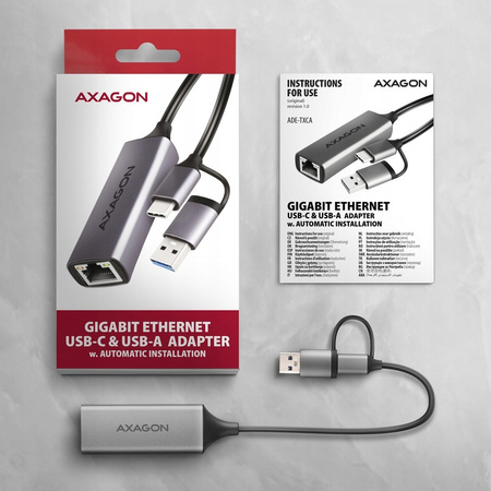 ADE-TXCA Karta sieciowa Gigabit Ethernet adapter, USB-C (USB-A redukcja) 3,