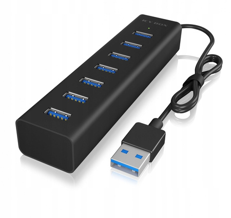 ICYBOX IB-HUB1700-U3 7-Port USB HUB+zasilacz