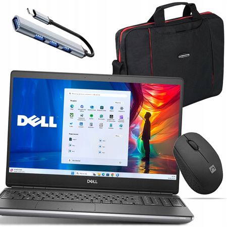 Bardzo mocny LAPTOP DELL Precision 7550 i7 64GB 1TB FHD QUADRO W11+ZESTAW
